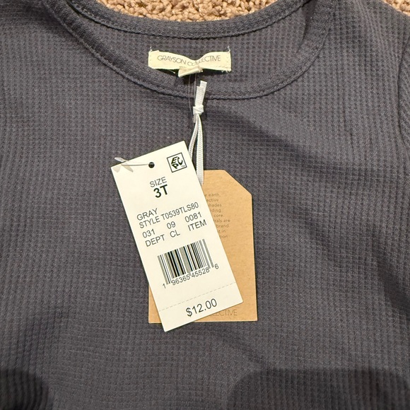 Charming Blue Long Sleeve Kids Top - Picture 2 of 4